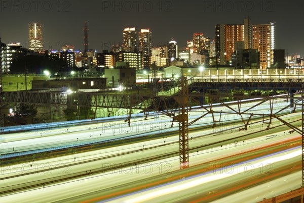 Train trajectory (Kanagawa Prefecture Yokohama City). Shooting Location: Yokohama-city kanagawa