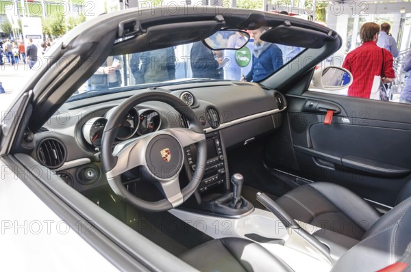 FRANKFURT - SEPT 21: Porsche Boxster Spyder 988 presented as world premiere at the 65th IAA