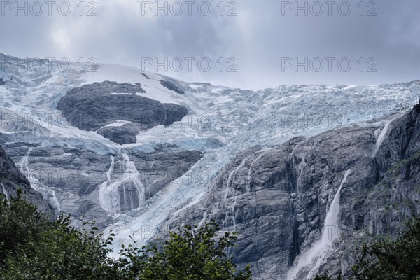 The Kjenndalsbreen is part of the Jostedalsbreen, one of the largest glaciers in Norway, and forms