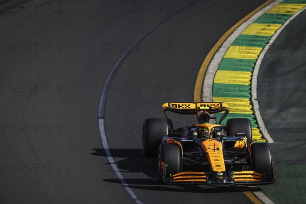 MELBOURNE, AUSTRALIA, MARCH 23: Lando Norris of Great Britain drives the McLaren MCL38 during
