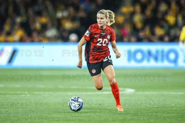 MELBOURNE, AUSTRALIA, JULY 31: Cloe LACASSE of Canada as Australia plays Canada at the FIFA Women's