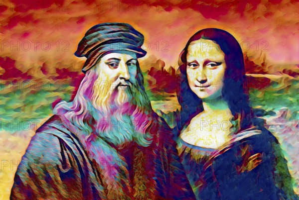 Leonardo da Vinci, 1452 - 1519, Italian painter, sculptor, architect and engineer, the painting la