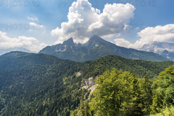 Sports via ferrata near the valley with a suspension bridge and a great view of the Berchtesgaden