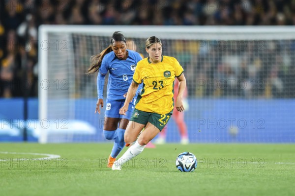 MELBOURNE, AUSTRALIA, JULY 14 : Kyra Cooney-Cross of Australia as Australia plays France in the