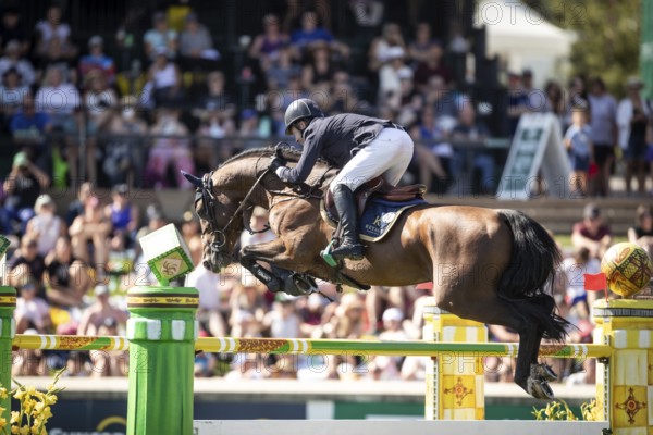 Cian O'Conner of Ireland and riding Fermoy compete in the first round of the 1.60m CPKC