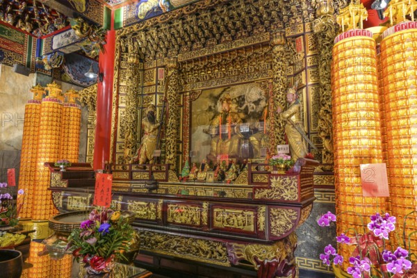 Sun Moon Lake Wen Wu Temple, Central Hall, Zhongzheng Rd, Yuchi Township, Nantou County, Taiwan,