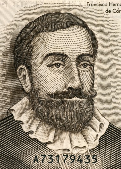 Francisco Hernandez de Cordoba (1475-1526) on Half Cordoba 1992 Banknote from Nicaragua. Founder of