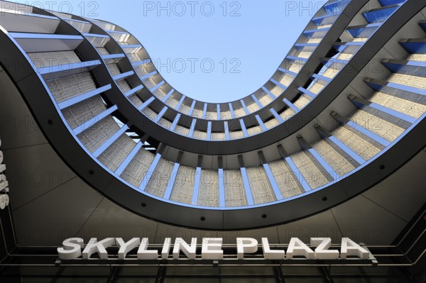 Entrance area of Skyline Plaza, a shopping centre in Gallus, Europaviertel, Frankfurt am Main,
