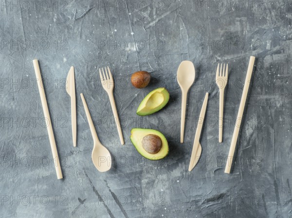 Avocado Seeds Biodegradable Single-Use Cutlery. Bioplastic - Great alternative to plastic