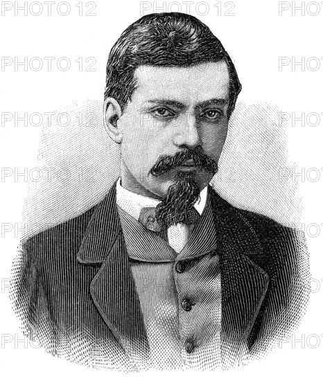 Giovanni Virginio Schiaparelli, 1835 - 1910, an Italian astronomer and science historian, Giovanni