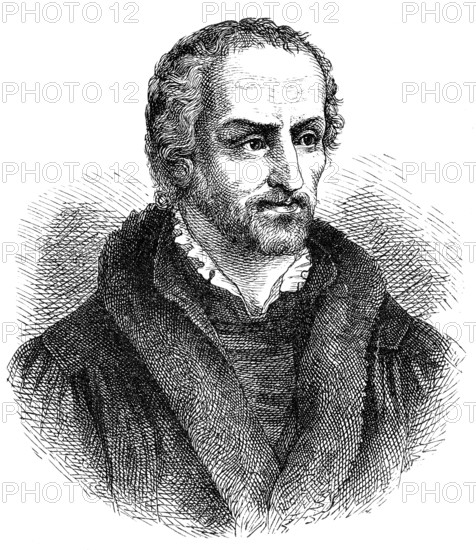 Philipp Melanchthon or Philipp Schwartzerdt, 1497 - 1560, a German philologist, philosopher,
