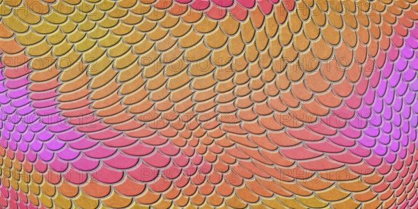 Pink orange mermaid scales, fish scale, Fantasy texture
