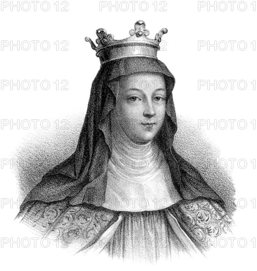 Saint Balthild of Ascania, c. 626-680, also called Bathilda, Baudour, or Bauthieult, Bathilde von