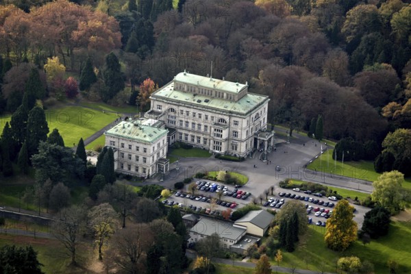 Villa Hügel on Lake Baldeney in Essen. Former residence of the Krupp family, steel industry,