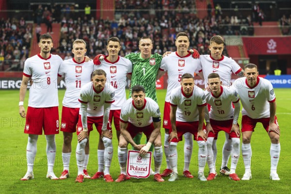 WARSAW, POLAND - MARCH 21, 2025: Qualifications for FIFA World Championship 2026. Match Poland -