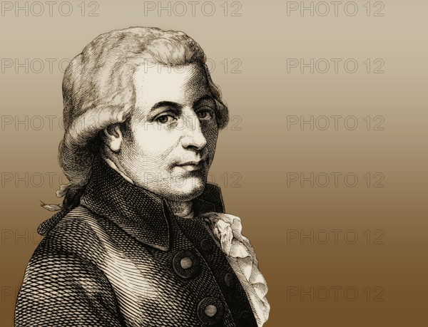 Wolfgang Amadeus Mozart, 1756 – 1791, composer of classical music, First Viennese School, digitally