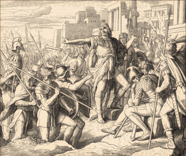 Judas Maccabee, Old Testament, by Julius Schnorr von Carolsfeld