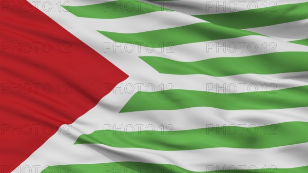 San Antonio Del Tequendama City Flag, Country Colombia, Cundinamarca Department, Closeup View, 3D