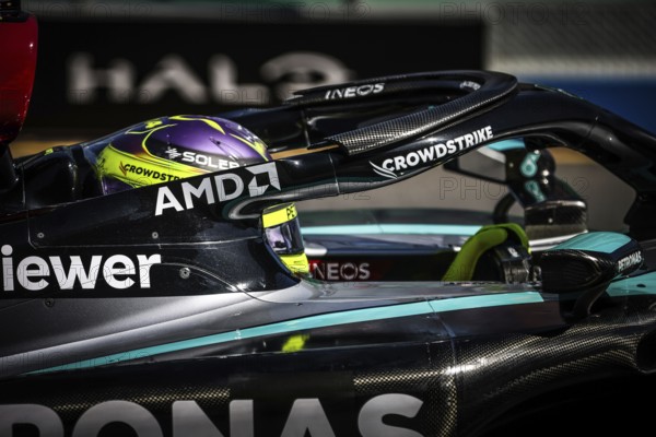 MELBOURNE, AUSTRALIA, MARCH 24: Lewis Hamilton of Great Britain drives the Mercedes AMG Petronas F1