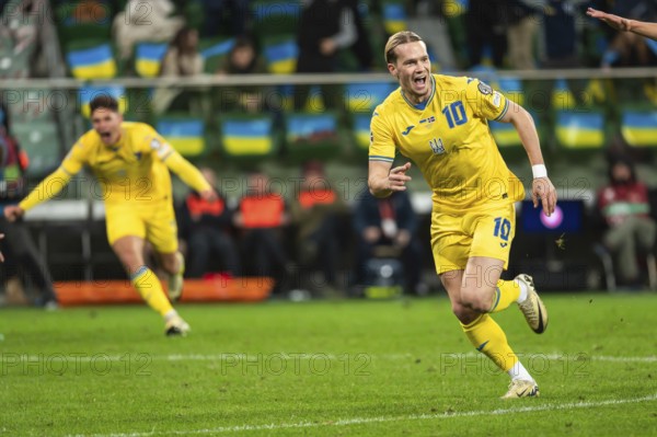 WROCLAW, POLAND - MARCH 26, 2024: Qualifications for UEFA Euro 2024. Final play-off match Ukraine -