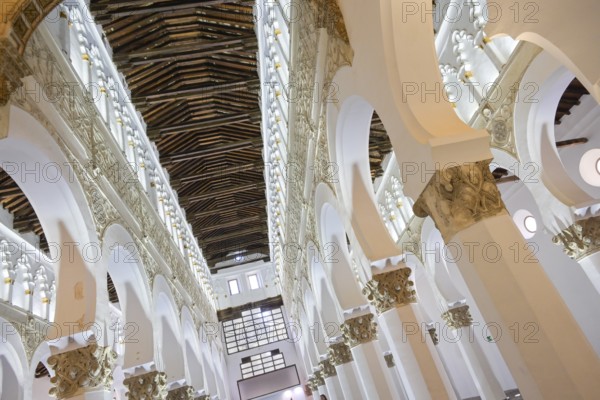Catholic Church of Santa Maria La Blanca, former Jewish synagogue Ibn Shushan, Toledo, Spain,