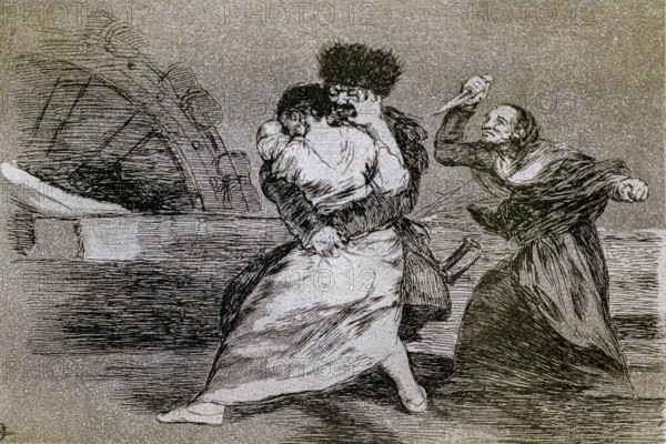 The disasters of war, no. 9: They do not want, 1810 -1814, Francisco de Goya, first printing of