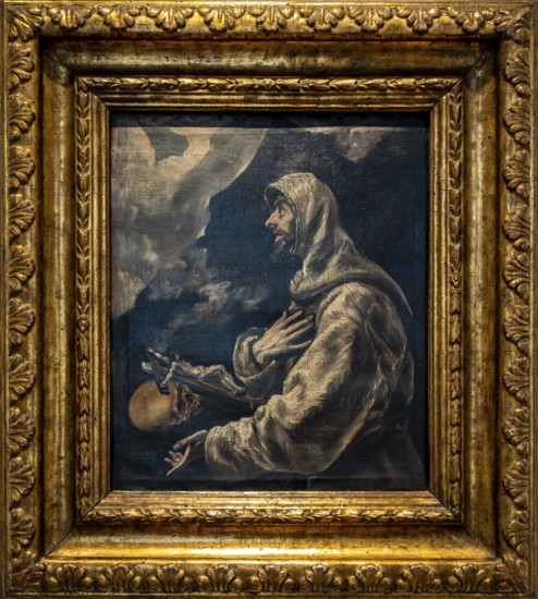 El Greco, San Francisco in ecstasy, 1594-1604, oil on canvas, Museo de Bellas Artes, Bilbao, Spain,