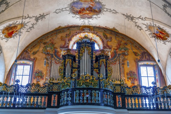 Inside the Beautiful Catholic Parish Church of St Peter and Paul in Old Town with Music Instrument