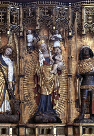 Madonna of the Wreath in the Krämer Altar, St., Saint, Saint