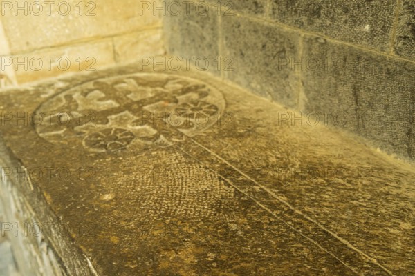 Roncesvalles, priors tomb, Royal Collegiate Church of Santa María de Roncesvalles, Santiago's road,