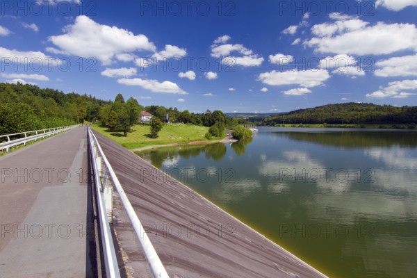 Germany, Hesse, Schotten, Nidda reservoir, reservoir, bathing lake, inland waters, Federal Republic