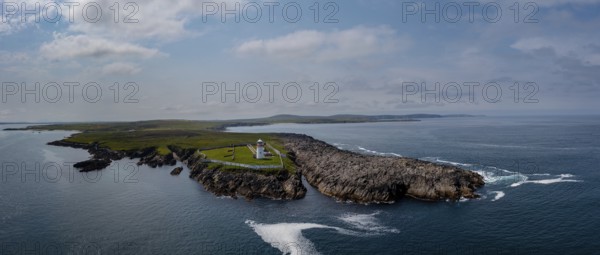 Panorama landscape of St. John's Point and the lighthouse in Donegal Bay in the northwest of