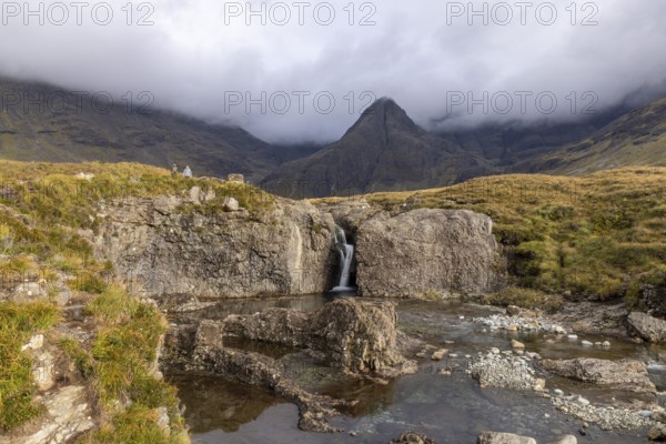 Fairy Pools, Glumagan nan Sithichean, waterfalls in Glen Brittle, Isle of Skye, Inner Hebrides,