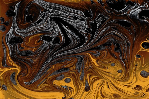 Ebru marble effect surface pattern design for print