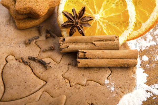 Baking ingredients for Christmas gingerbread, lodz, poland
