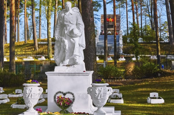 Memorial to the soldiers of the Red Army who died in the Second World War Daugavpils, Latvia,