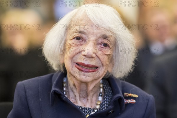 Margot Friedländer (Holocaust survivor) at the awarding of honorary citizenship to Friede Springer