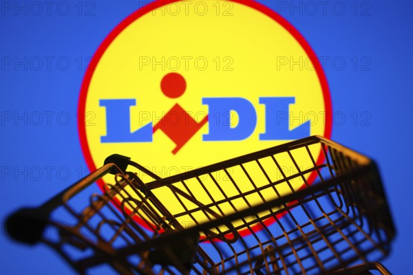 March 31, 2024, Brazil. In this photo illustration, the Lidl logo seen displayed on a smartphone