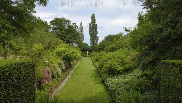 Beautiful flowers, trees and plants and garden landscaping in Sissinghurst Caslte Gardens in
