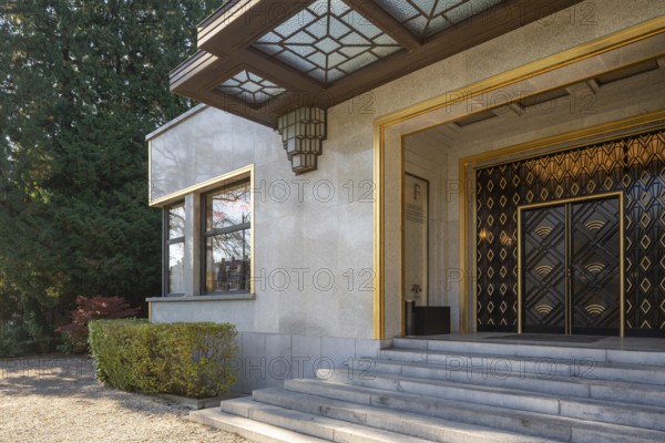 Brussels, Bruxelles, Villa Empain or hôtel Empain, built from 1930 to 1935 by Michel Polak, seat of
