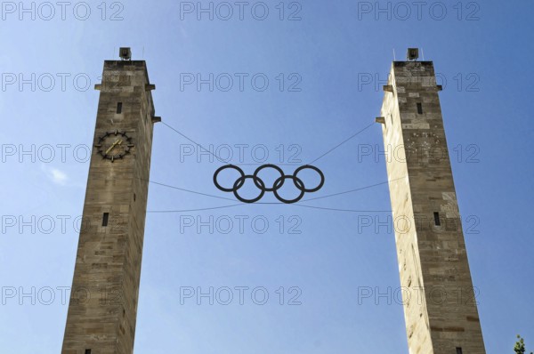 Berlin Olympic Stadium by architect Werner March 1936, reconstruction with roof construction by