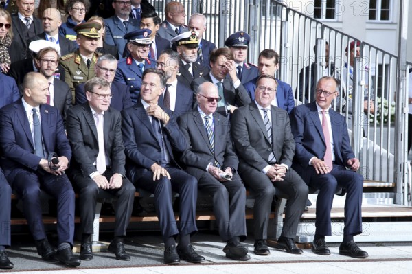 From right to left Friedrich Merz, Chancellor of the Federal Republic of Germany - Boris Ludwig