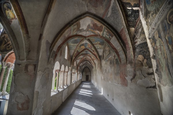 Cathedral cloister around 1370, the frescoes were painted from around 1390, Bressanone Cathedral,