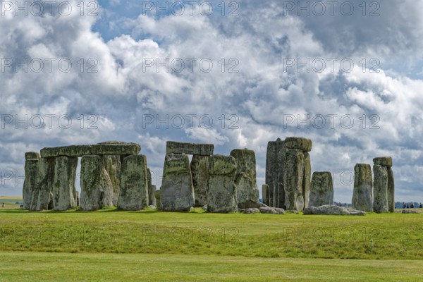 Stonehenge, a National Trust, UNESCO World Heritage Site, is a megalithic structure from the