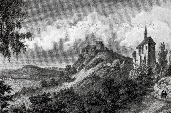 Giechburg and the Gügel church near Scheßlitz in the Middle Ages, Bamberg district, Upper