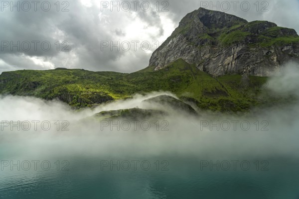 The Lac des Gloriettes reservoir in the Pyrenees near Gavarnie-Gèdre, France