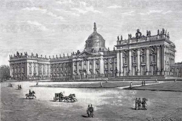 Friedrichskron Palace in 1888, today The New Palace, a former summer residence of the Kings of
