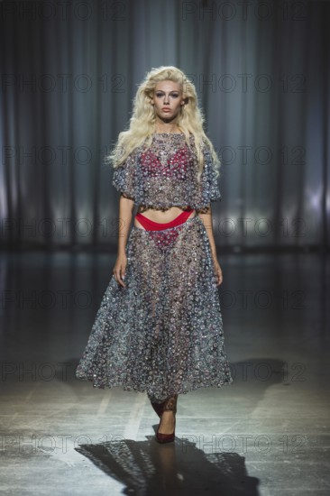 Daniela (winner GNTM2025) as a model for Kilian Kerner during the Berlin Fashion Week 2025 on 02.07