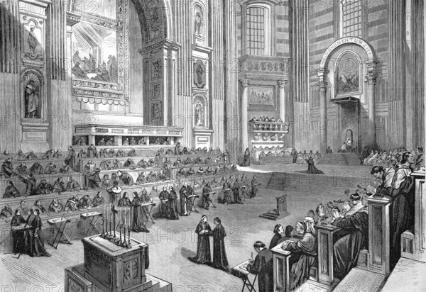 The Council Hall in the Basilica of St Peter, Basilica di San Pietro, St Peter's Basilica, Vatican