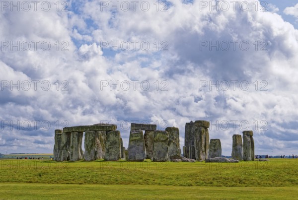Stonehenge, a National Trust, UNESCO World Heritage Site, is a megalithic structure from the